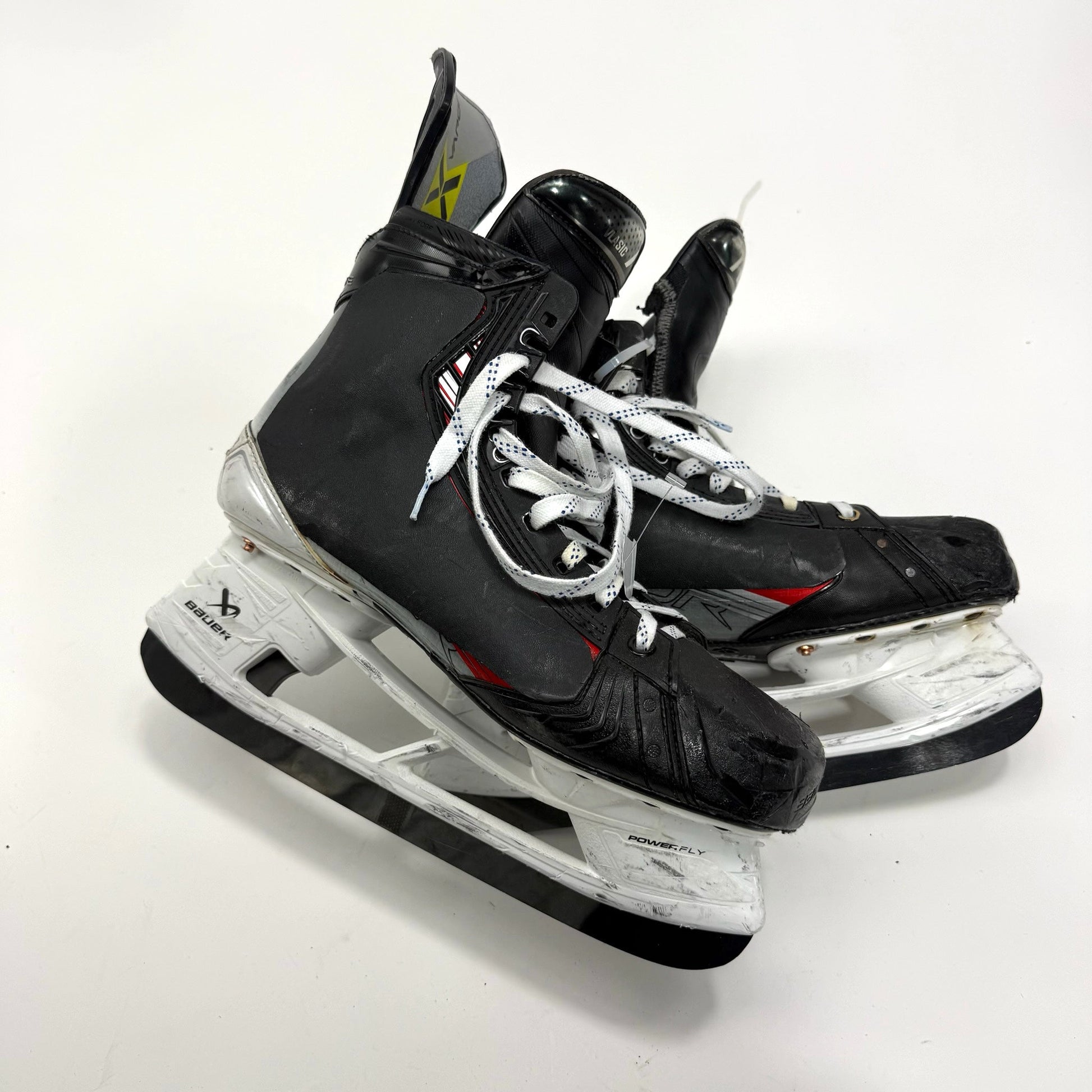 Used Red Bauer Vapor Hyperlite 2 Skates | Size 12 D | Chicago Blackhawks #72 Alex Valsic | BH314 - Top Flight Hockey
