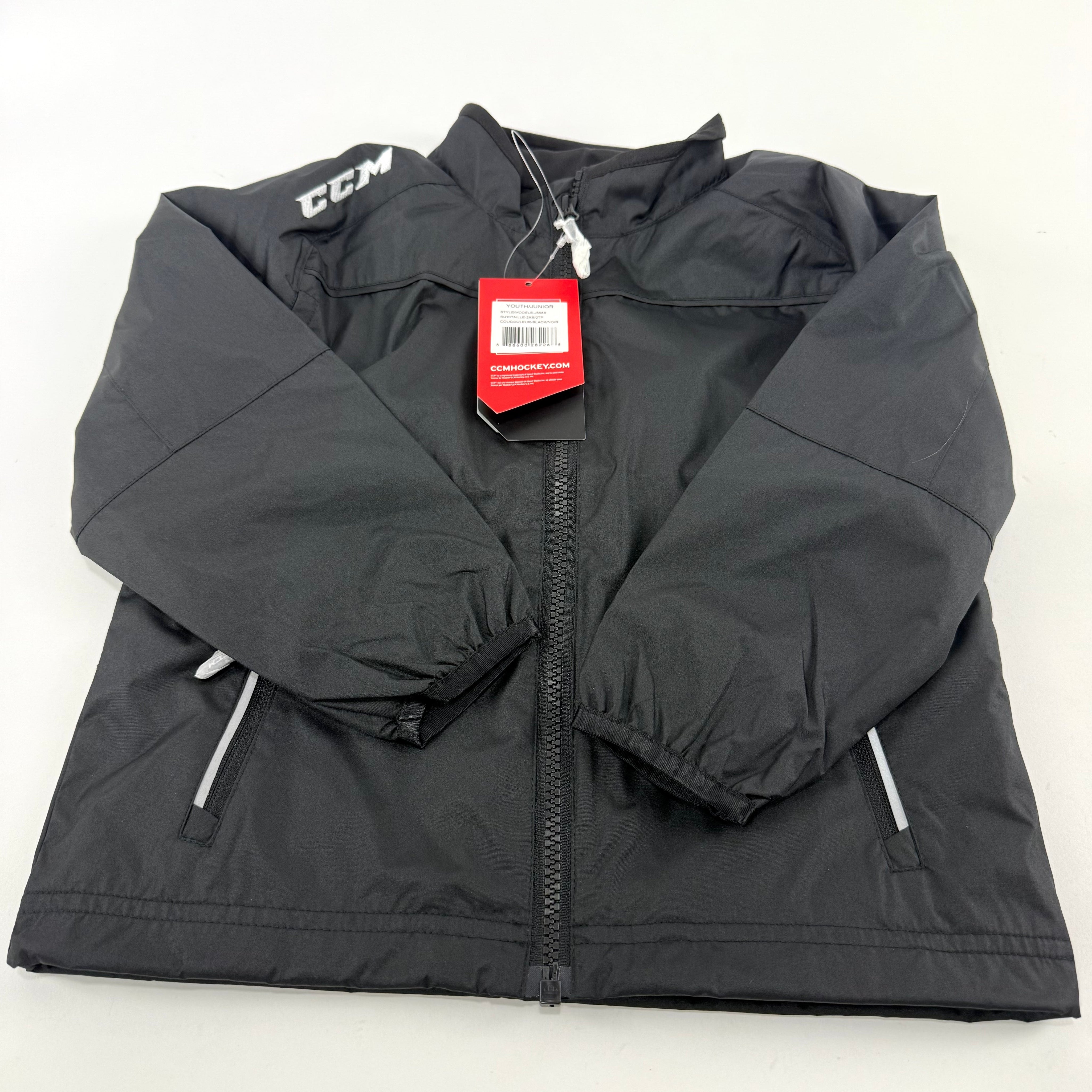 New Black CCM Youth Light Weight Rink Suit Jacket | Youth XXS | #888600282268 - Top Flight Hockey