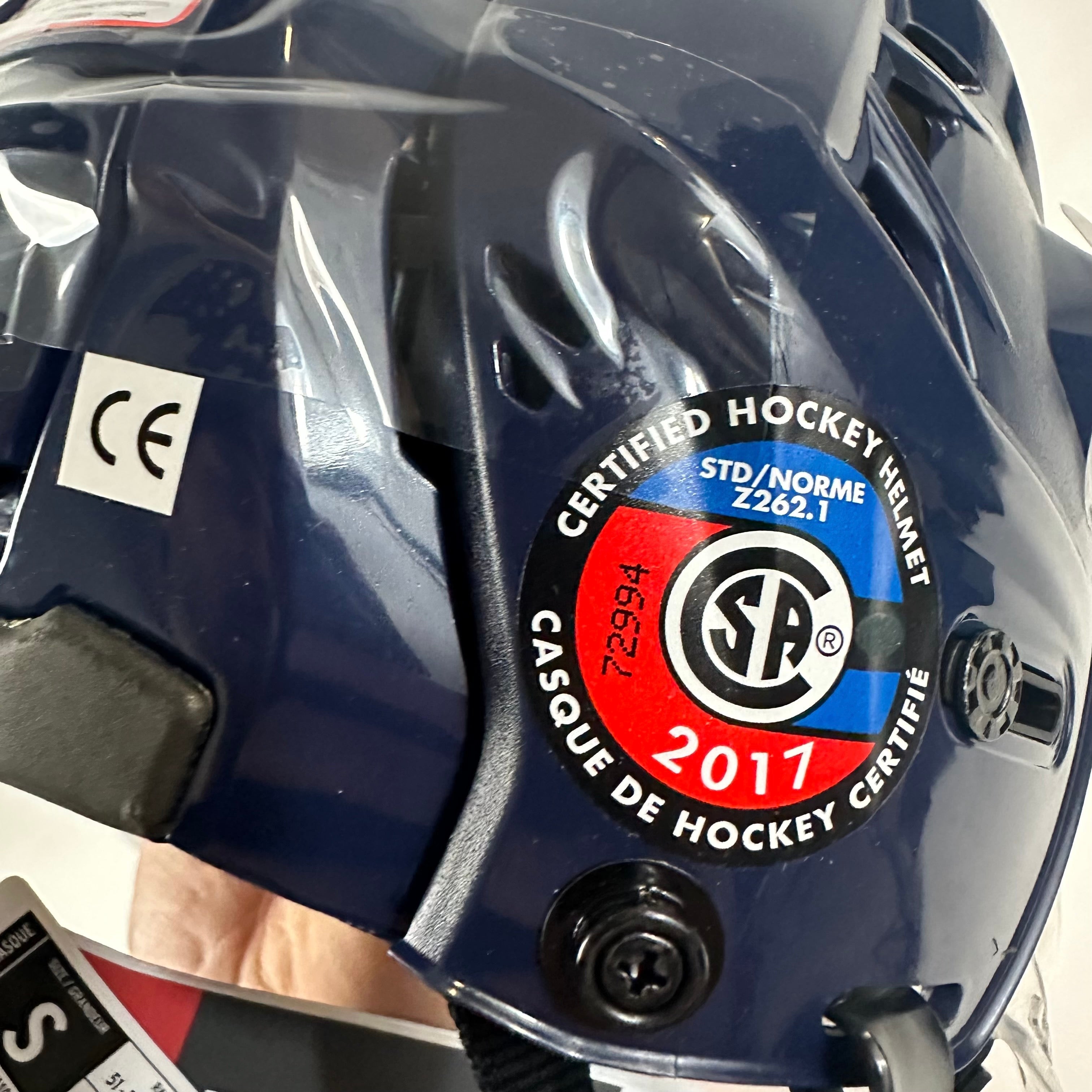 Brand New Navy CCM Tacks 110 Helmet - Small - #Q248