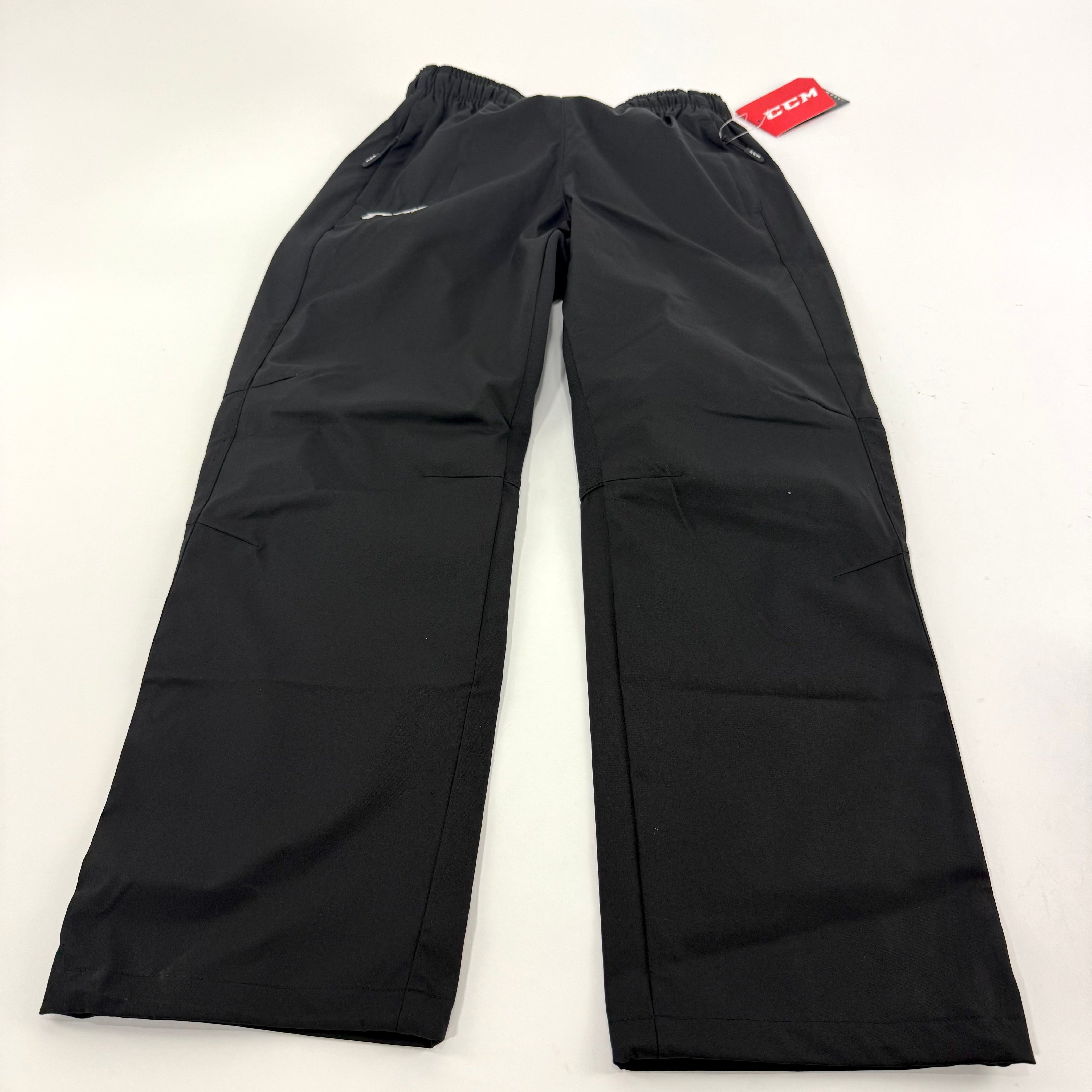 New Black CCM Youth Hockey Warm Up Pants | Youth M | #888600608952 - Top Flight Hockey