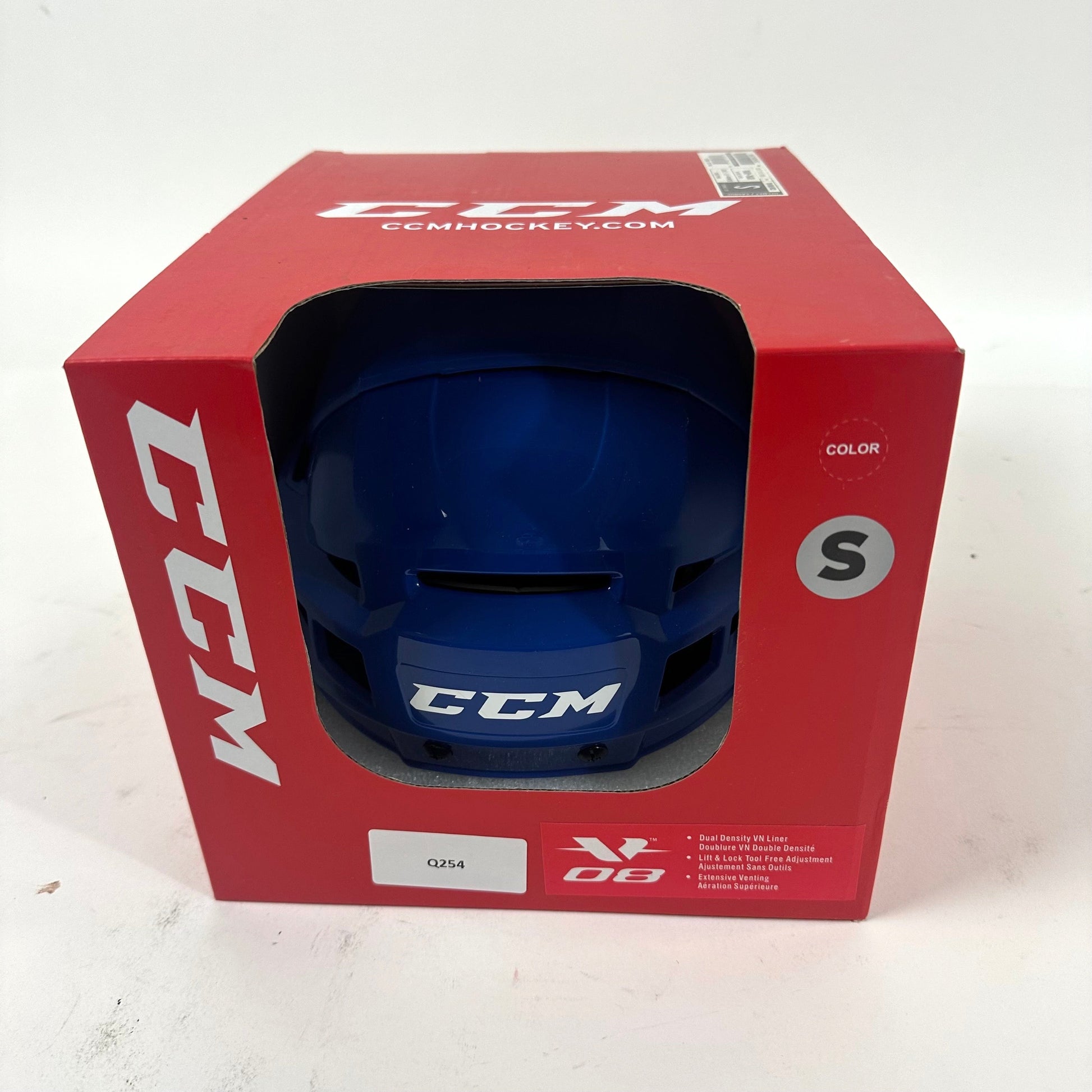 Brand New Royal Blue CCM V08 - Small - #Q254 - Top Flight Hockey