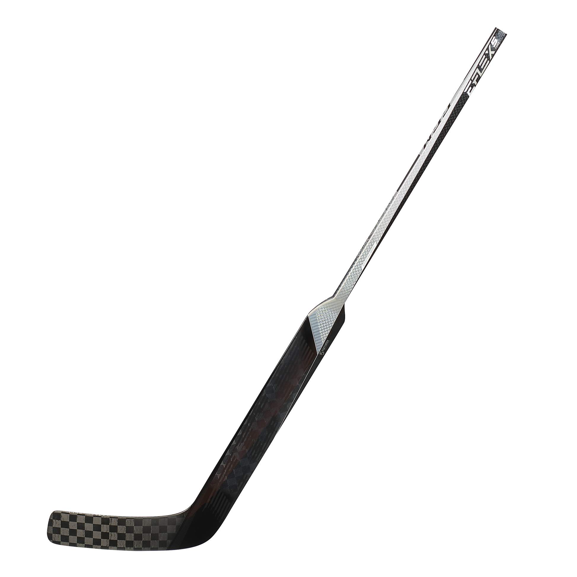 New Full Right CCM Black/White E Flex 5 Pro Goalie Stick | P4 Curve 26" | #191520207410 - Top Flight Hockey