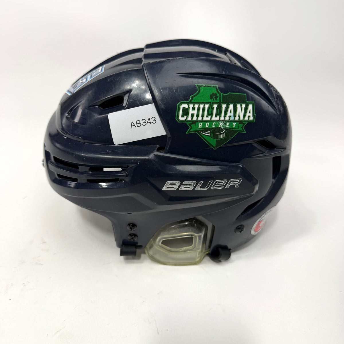Used Navy Bauer Re-akt Helmet | Senior Small | AB343