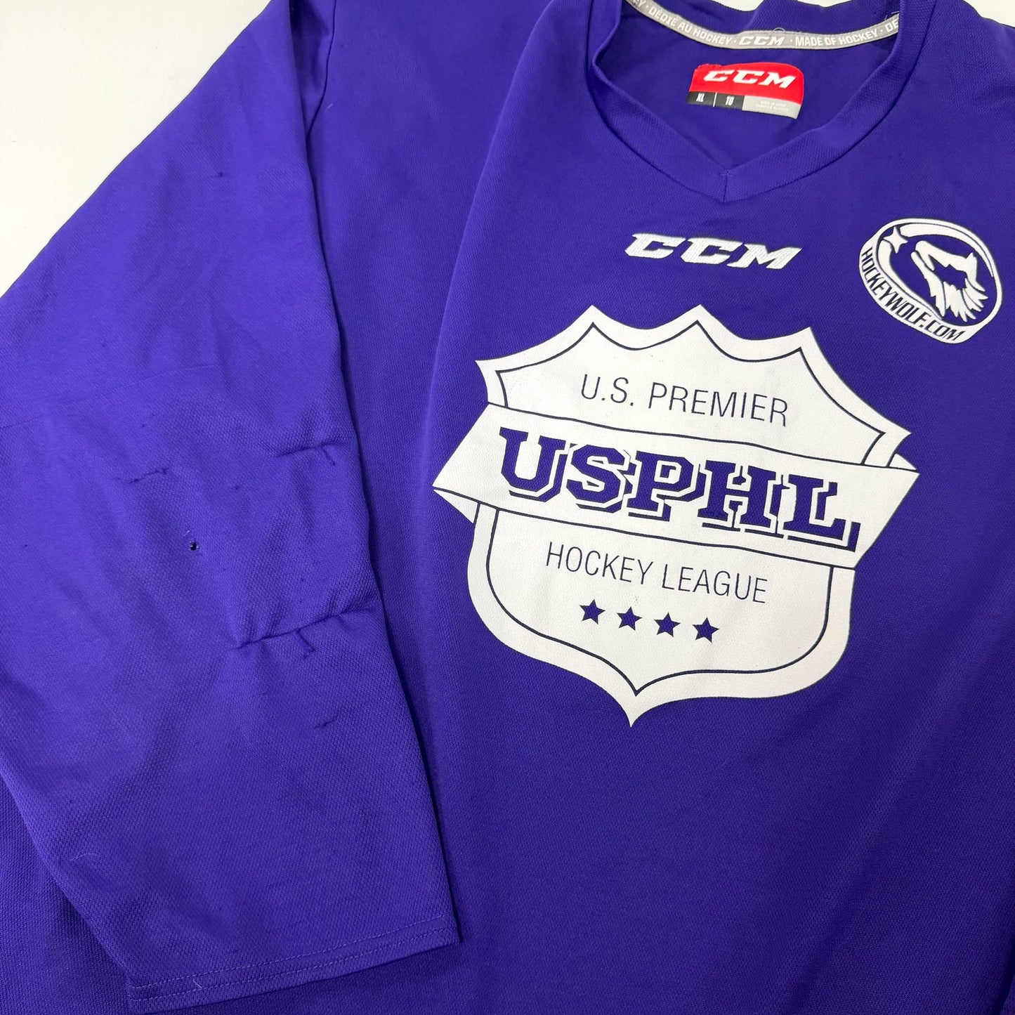 Used Purple CCM USPHL Practice Jersey | Senior XL | AB501