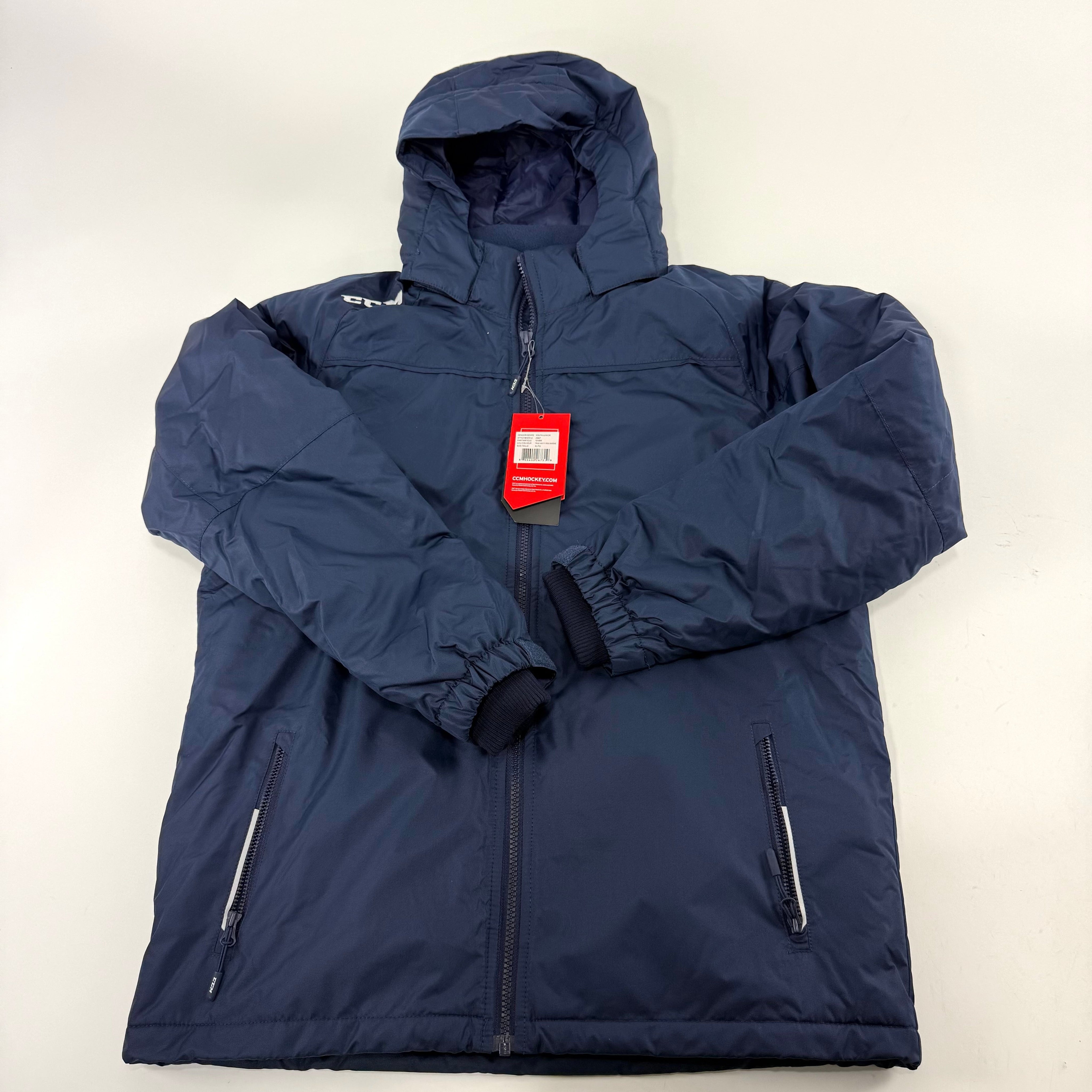 New Navy CCM Youth Team Winter Jacket | Youth XL | #888600267319 - Top Flight Hockey
