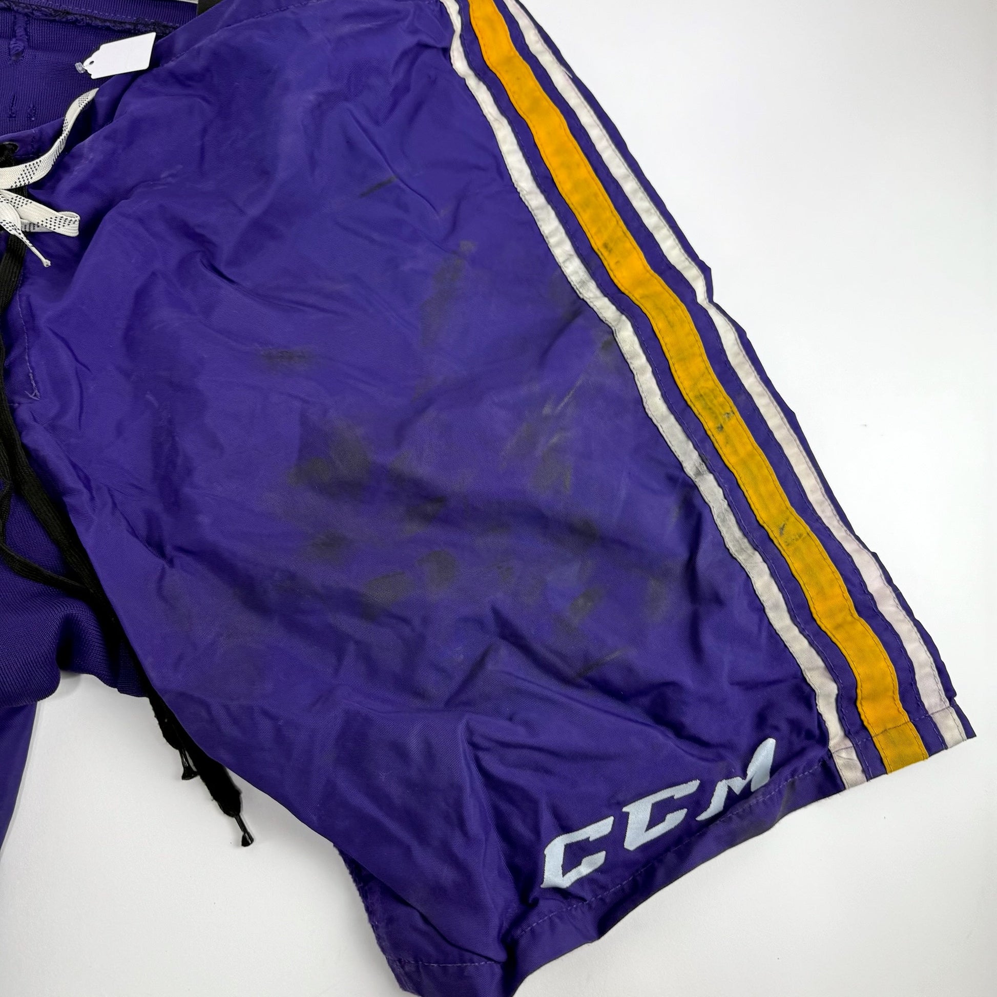 Used Purple and Yellow CCM PP10 Goalie Shell | Sr Large/XL | E347 - Top Flight Hockey
