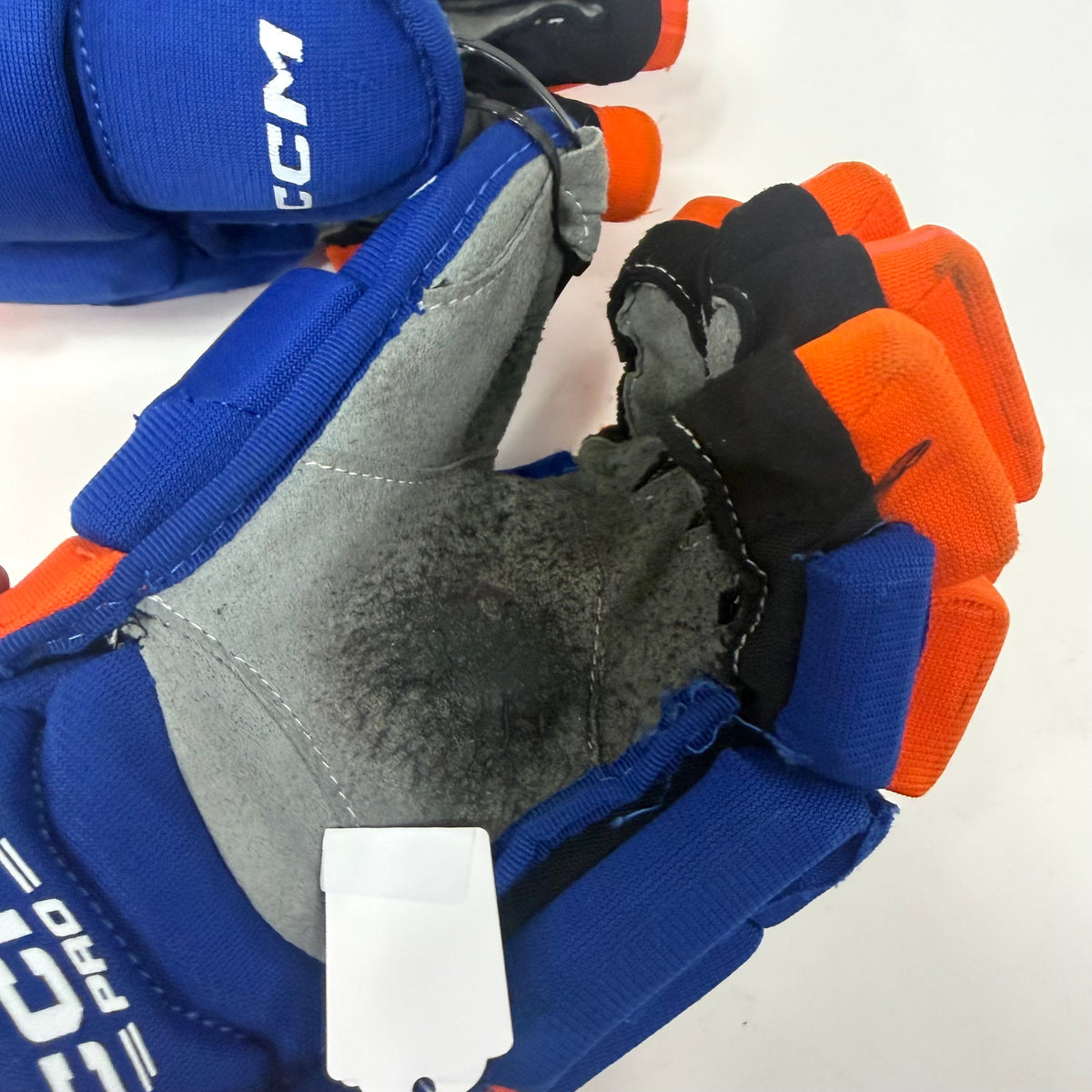Used Royal and Orange CCM HGQL Gloves | 13" | AB395 - Top Flight Hockey