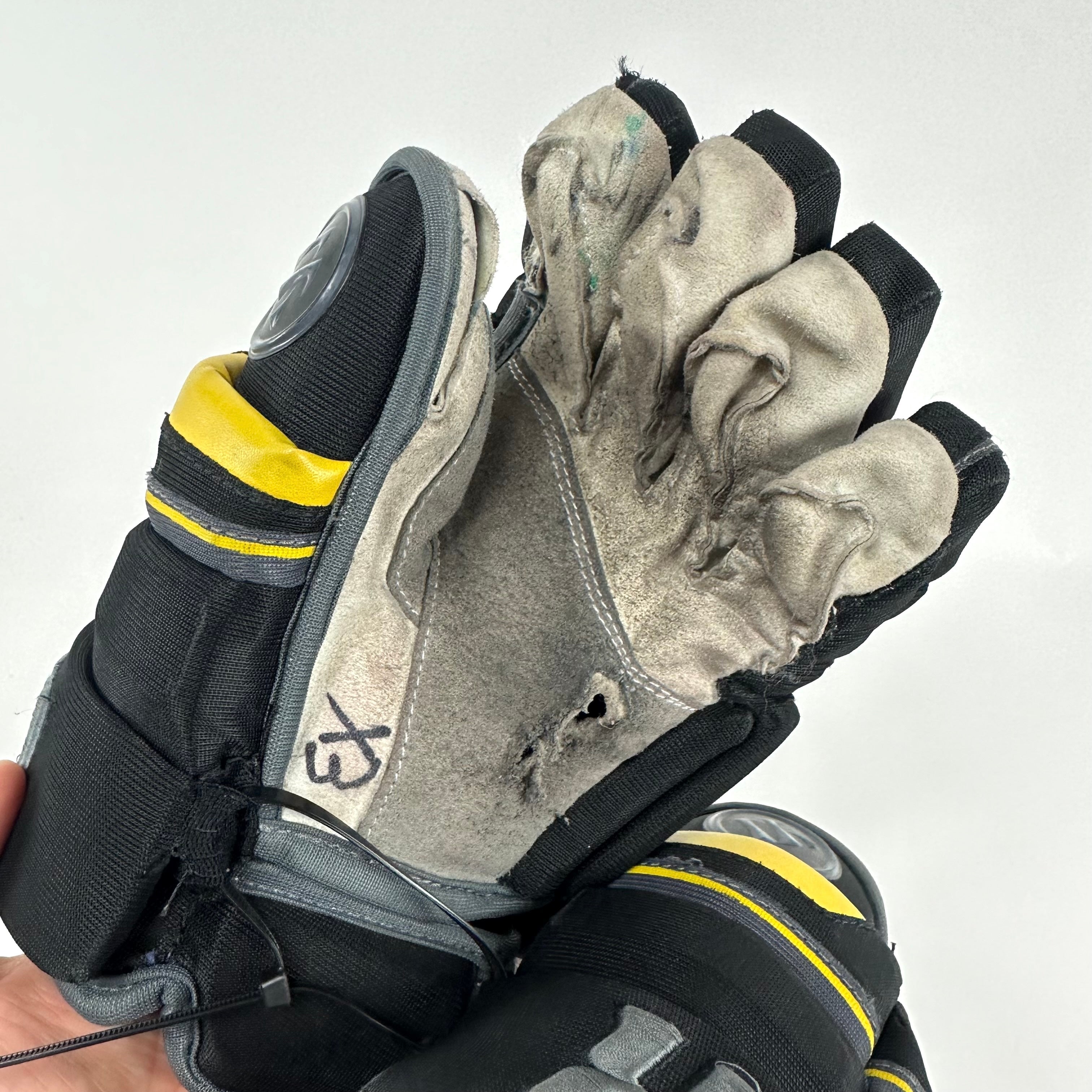 Used Black and Gold Warrior Covert QRE Pro Gloves | 13" | K364