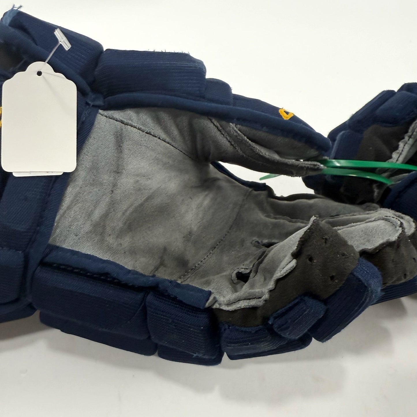 Used Navy STL Blues CCM HGCL Gloves | 15" | Faksa | D180