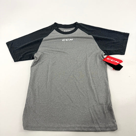 New CCM Basecamp Two Tone Short Sleeve | Grey/Black | Youth L | #191520511142