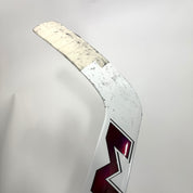 Used Full Right White and Maroon CCM XF Pro Goalie Stick | 26" Paddle P31 Curve | BH448 - Top Flight Hockey