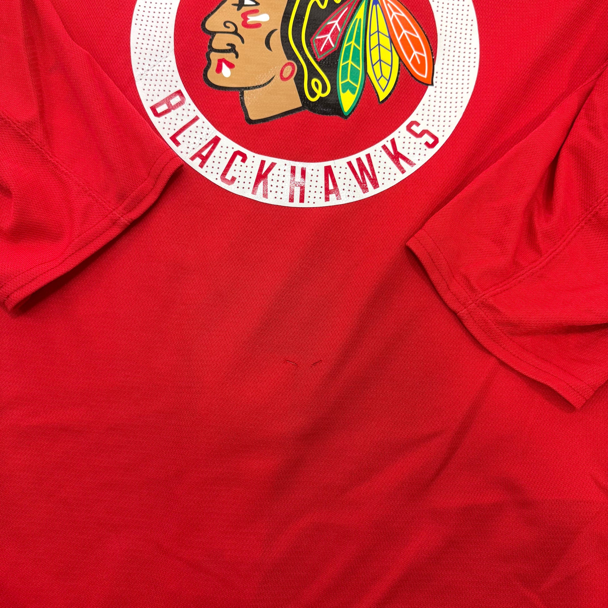 Used Red Chicago Blackhawks Adidas MIC Practice Jersey | Size 58 - Top Flight Hockey