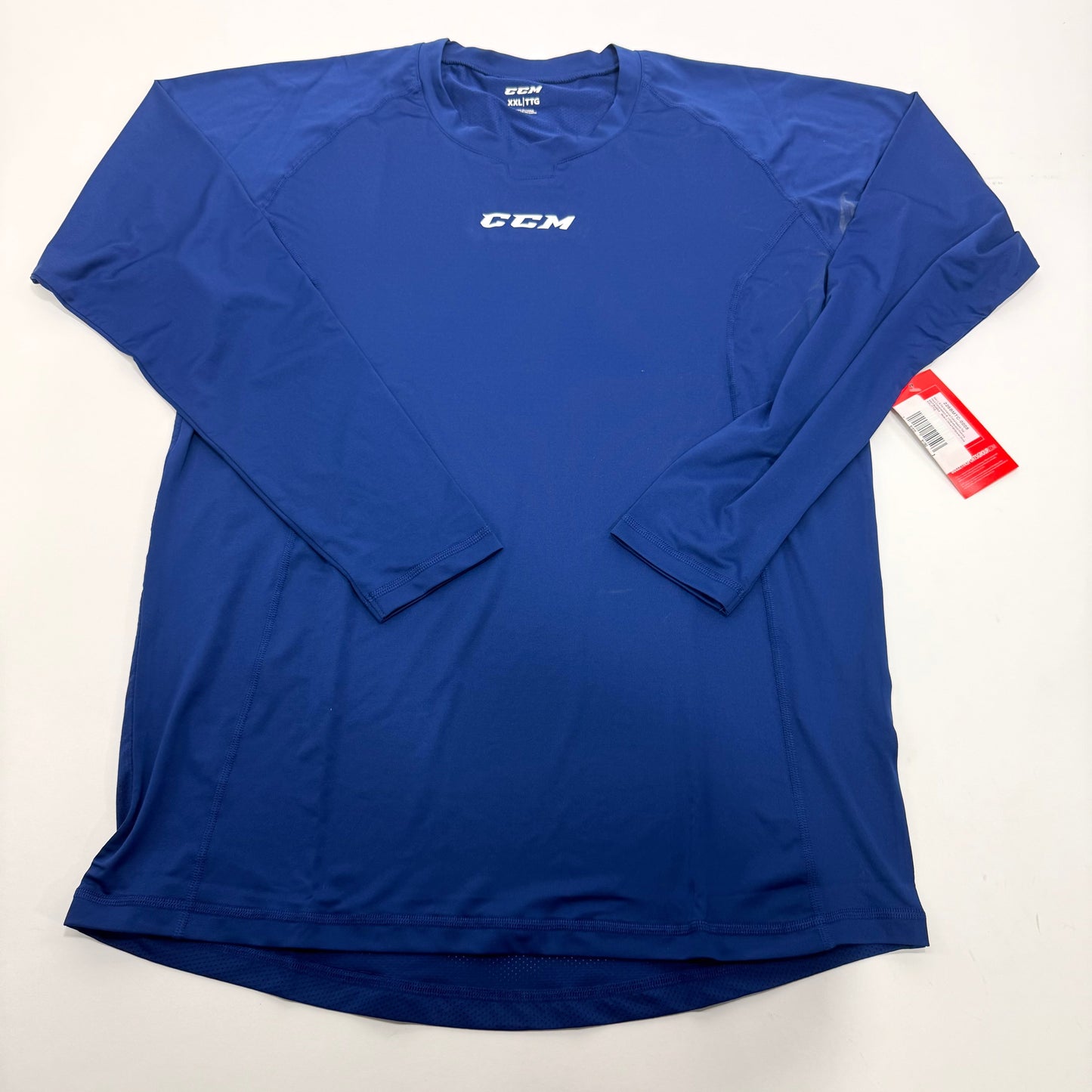 New Navy CCM Baselayer Performance Compression Long Sleeve Shirt | Senior XXL | #191520510503 - Top Flight Hockey