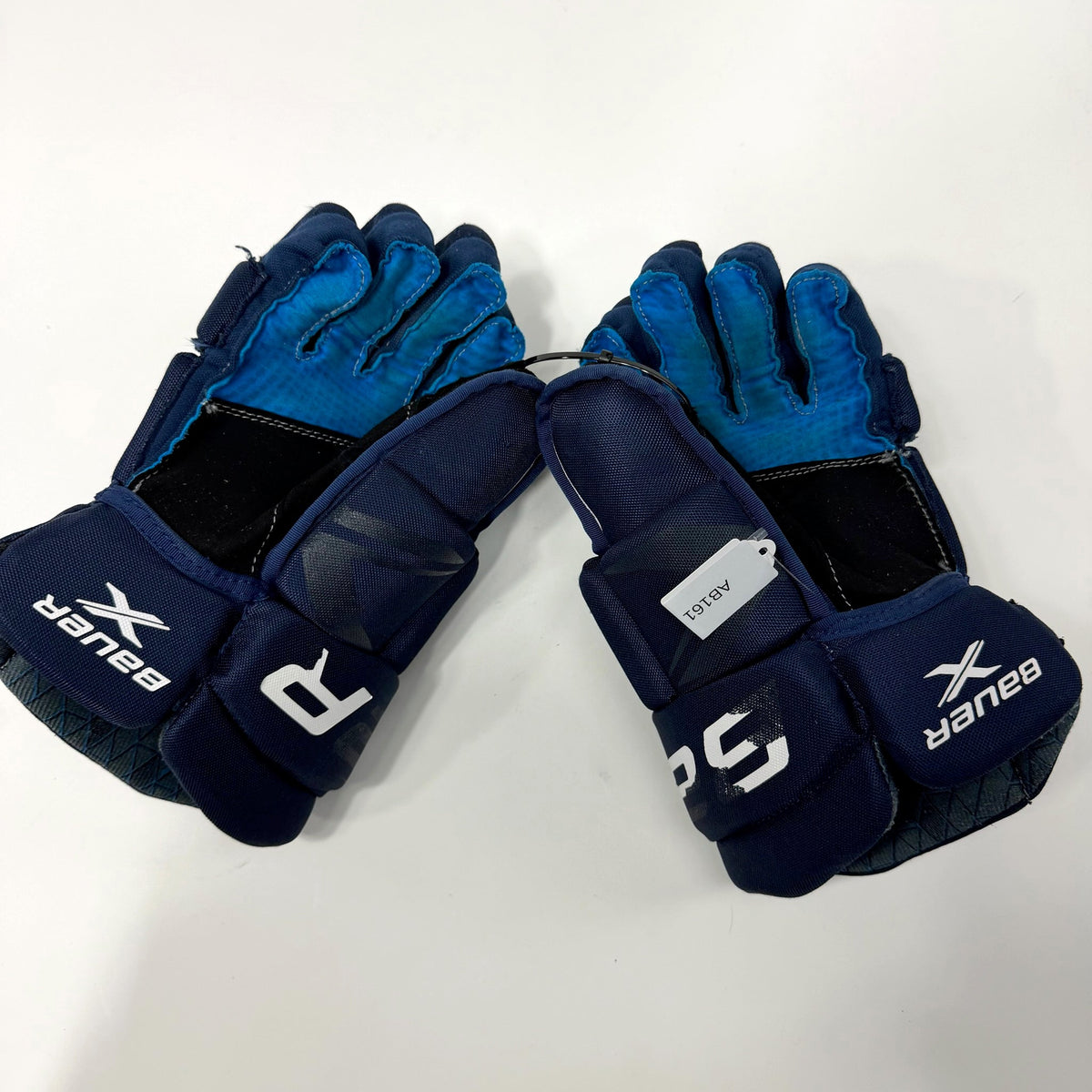 Used Navy Bauer X Gloves | 13" | AB161 - Top Flight Hockey