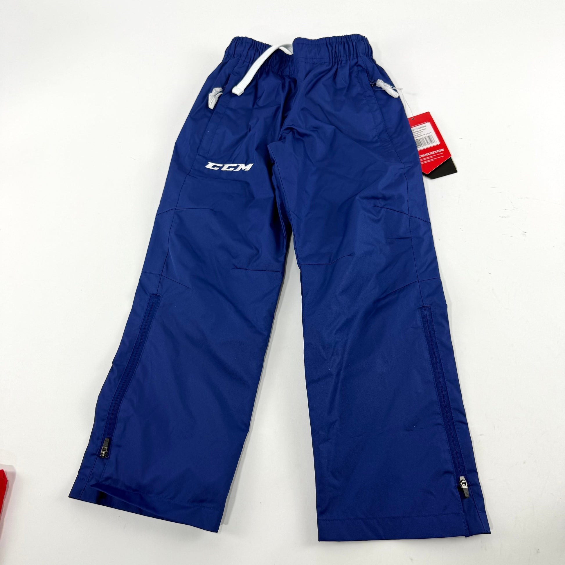 New Royal Blue CCM Youth Hockey Warm Up Pant | Youth XS | #888600323596 - Top Flight Hockey
