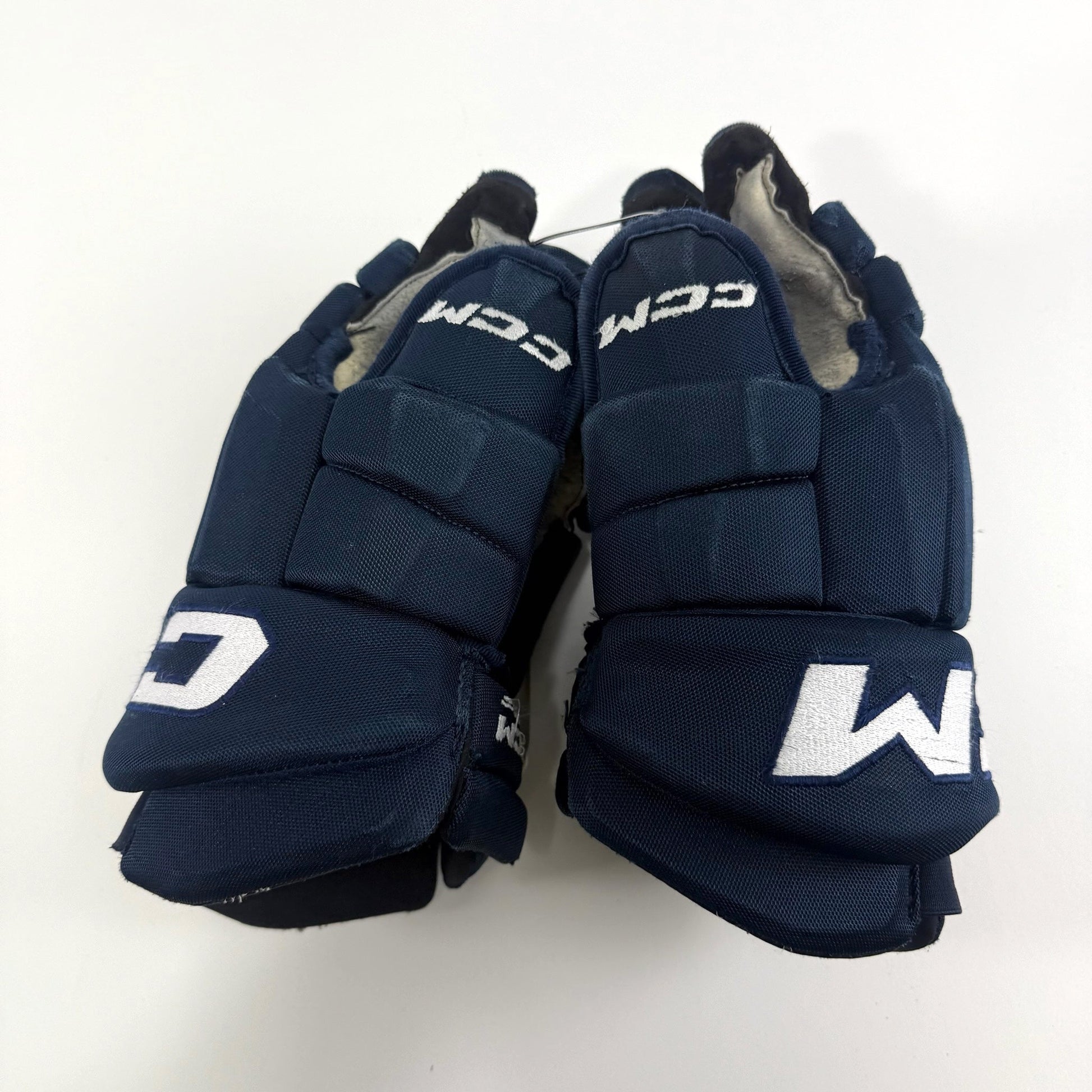 Used Navy CCM Tacks Pro Gloves | 14" | D365 - Top Flight Hockey