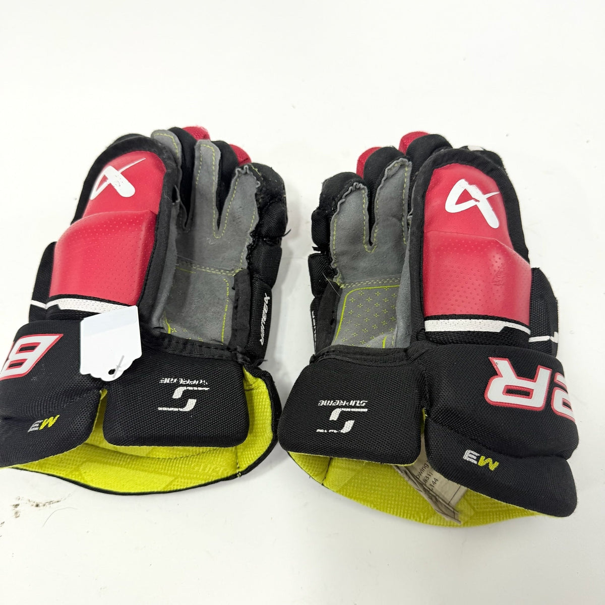 Used Black and Red Bauer Supreme M3 Gloves | 11" | AB404