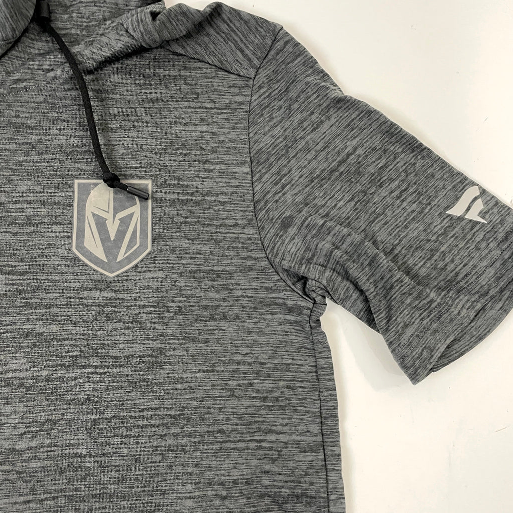 Brand New Dark Grey Fanatics Pro Team Issued Short Sleeve Hoodie | Vegas Golden Knights - Top Flight Hockey