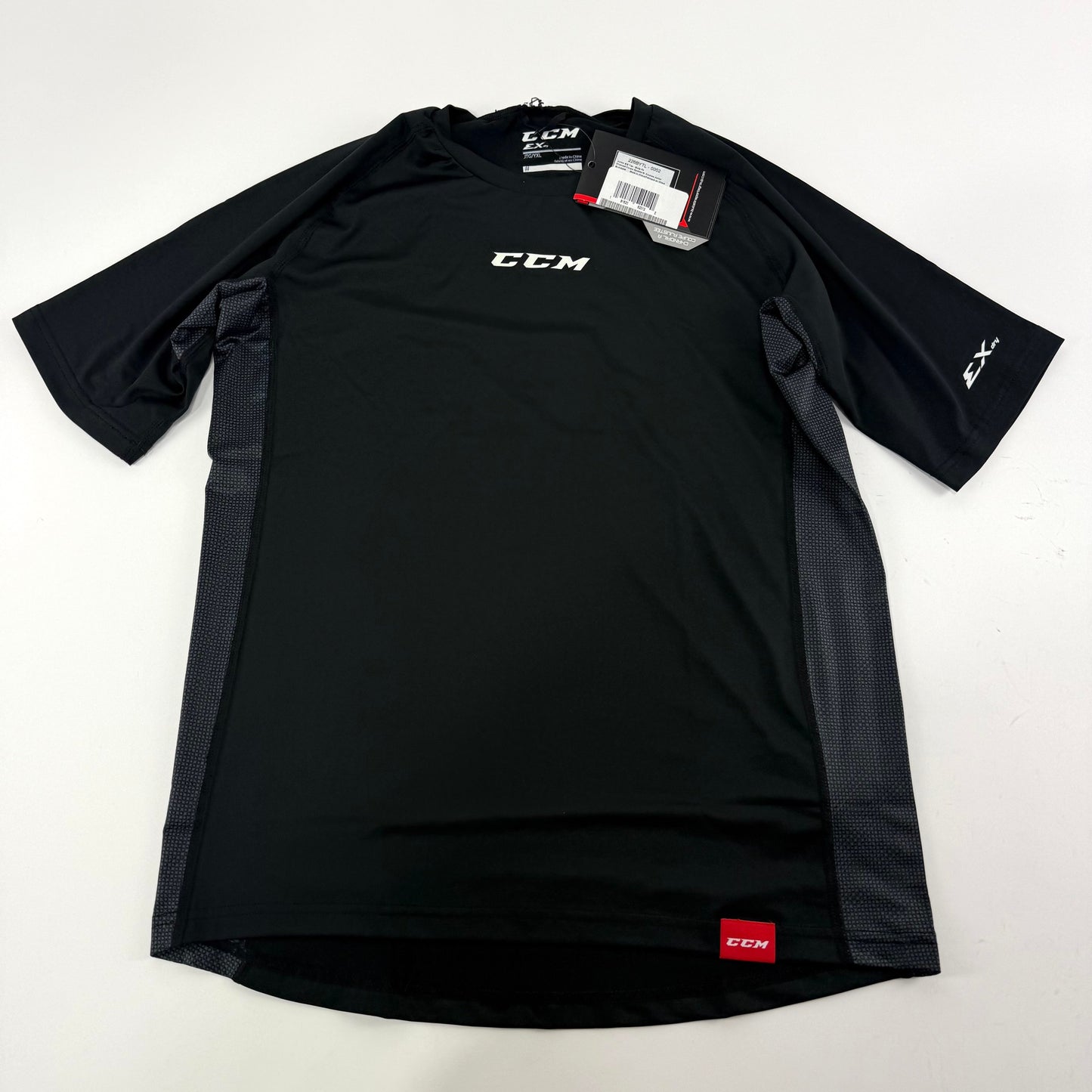 New Black Youth Short Sleeve Body Fit Shirt | Youth XL | #191520520120 - Top Flight Hockey