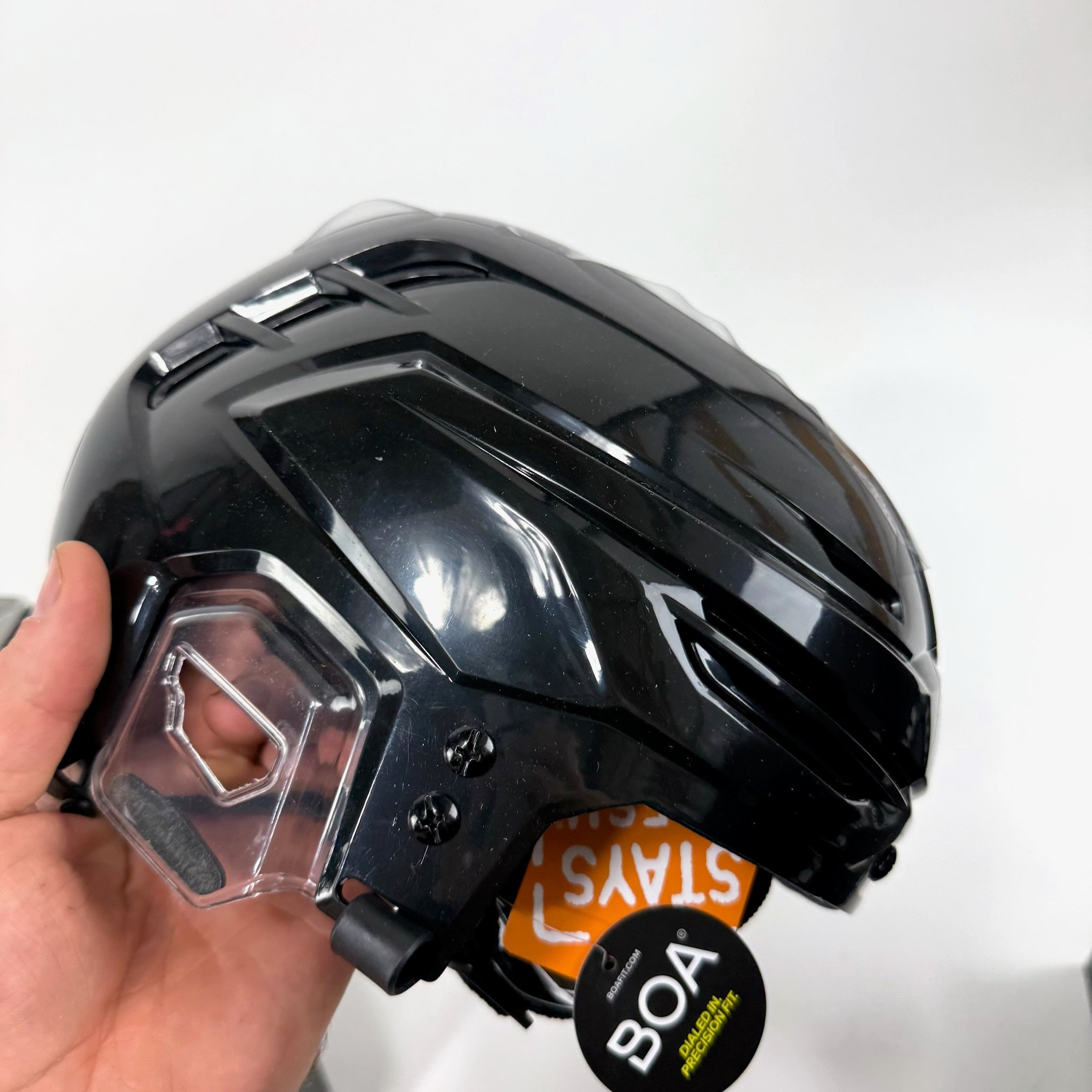 New Black Warrior Alpha One Pro Helmet | Senior Small - Top Flight Hockey