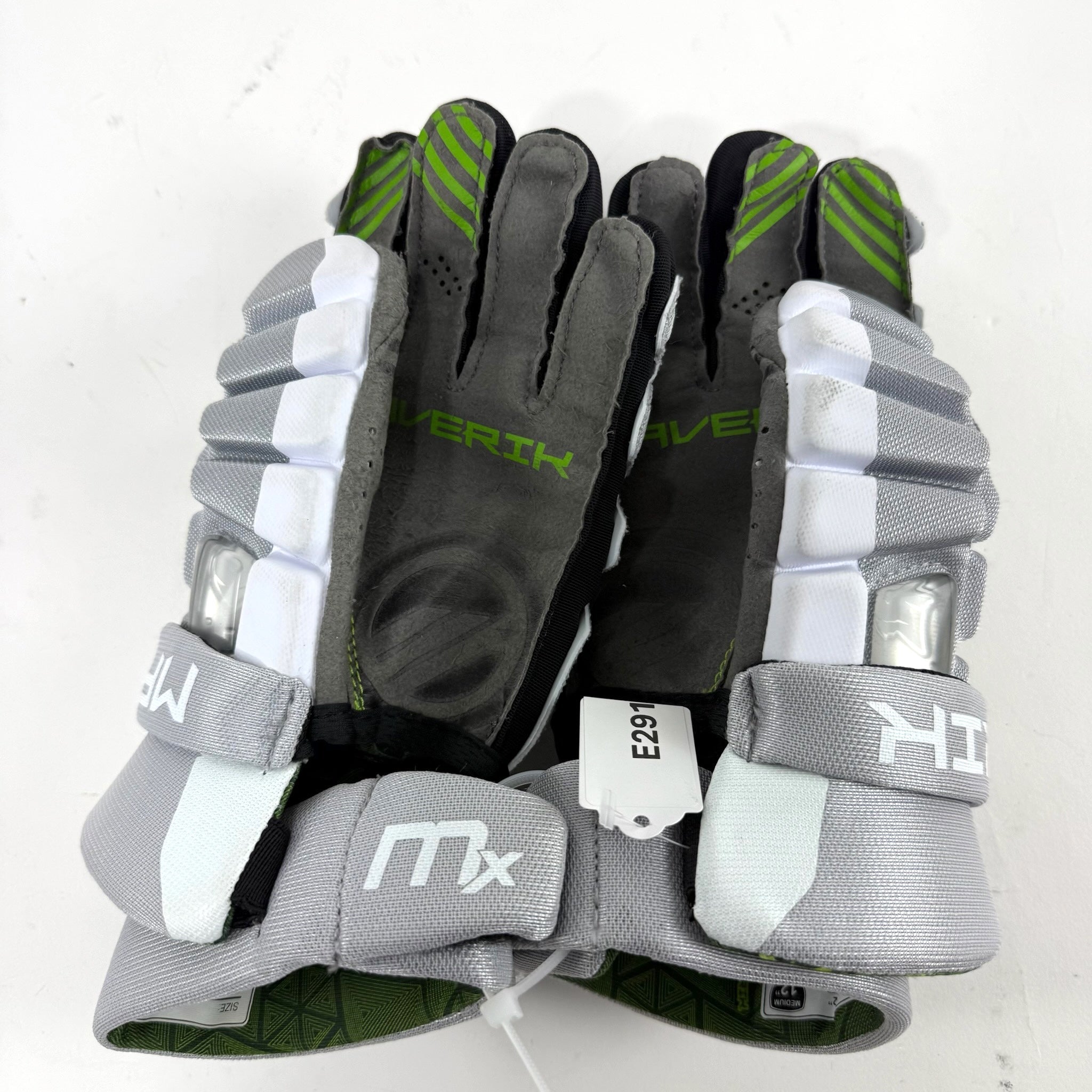 Like New Maverik MX Lacrosse Gloves Senior Medium 12" - #E291 - Top Flight Hockey