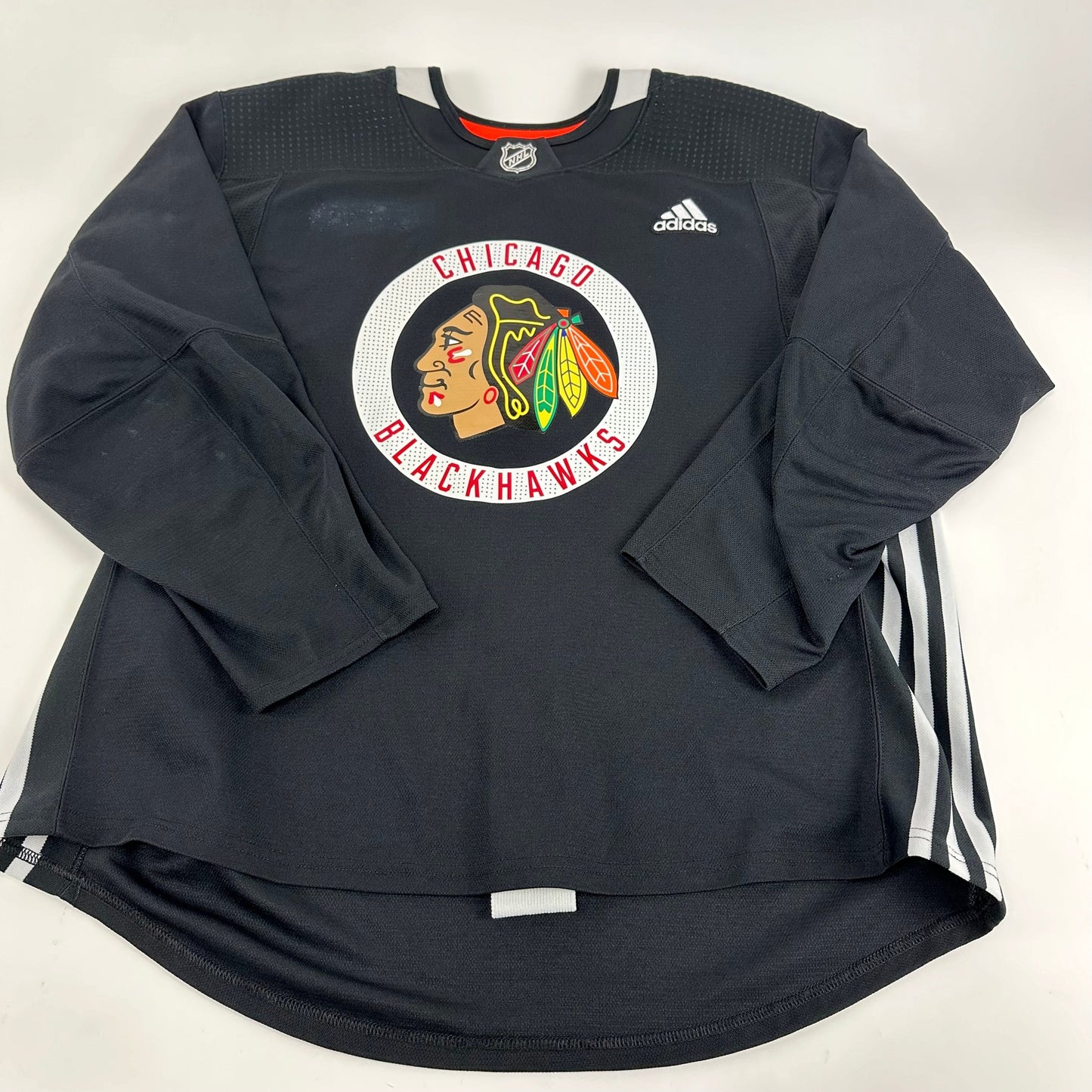FELCHMAN #75 - Black Chicago Blackhawks Practice Jersey - Adidas MIC Size 58