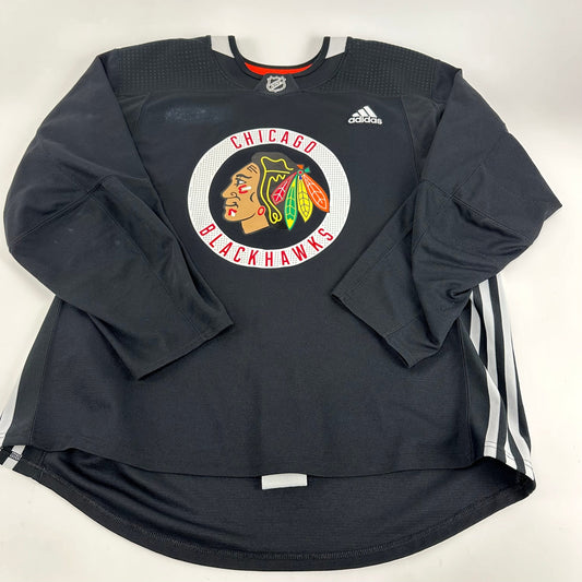 FELCHMAN #75 - Black Chicago Blackhawks Practice Jersey - Adidas MIC Size 58