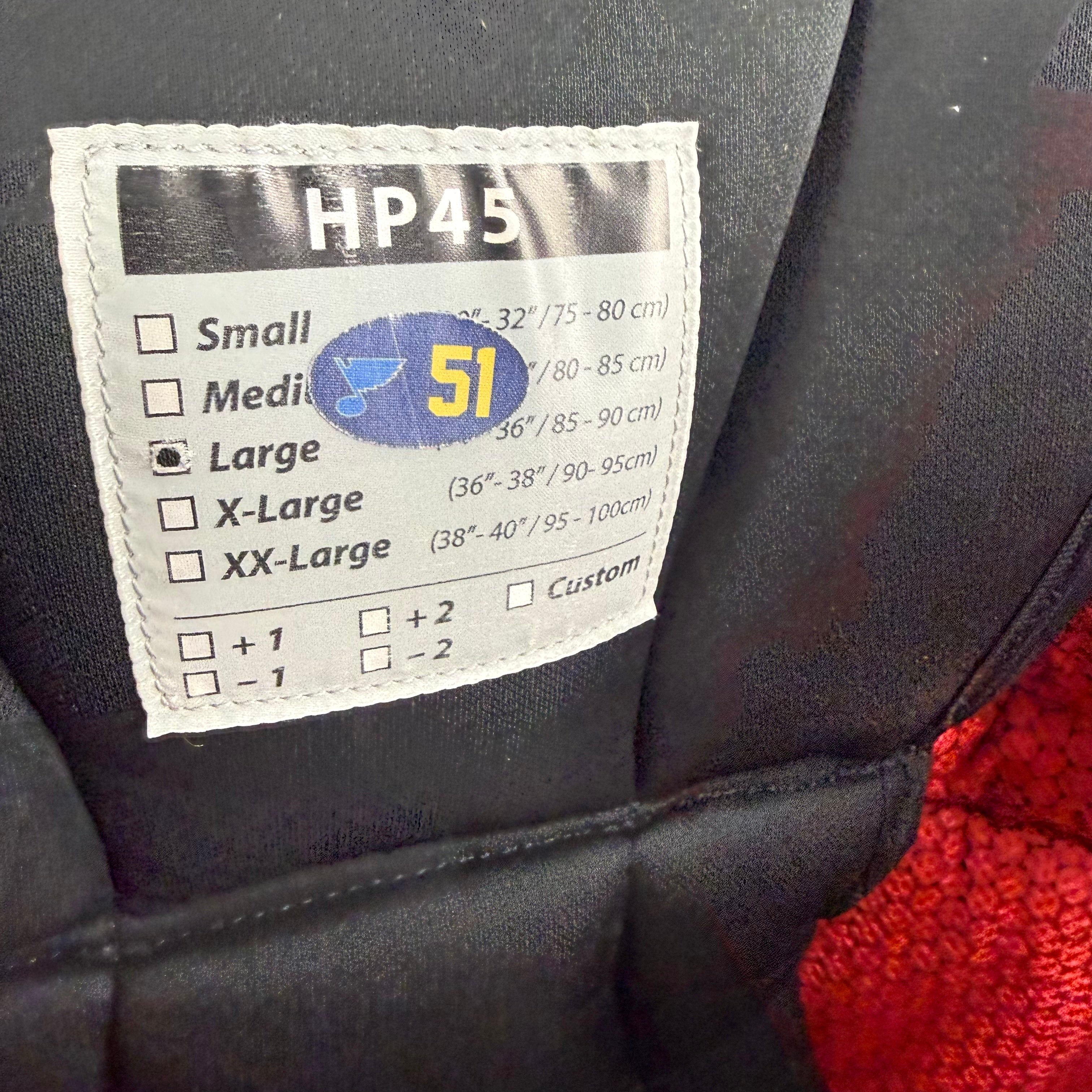 Used STL Blues Navy CCM HP45 - Large - #R590 - Top Flight Hockey