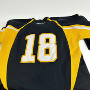 Used Adrian College Black Harrow Mens Game Jersey | Size XL | #18