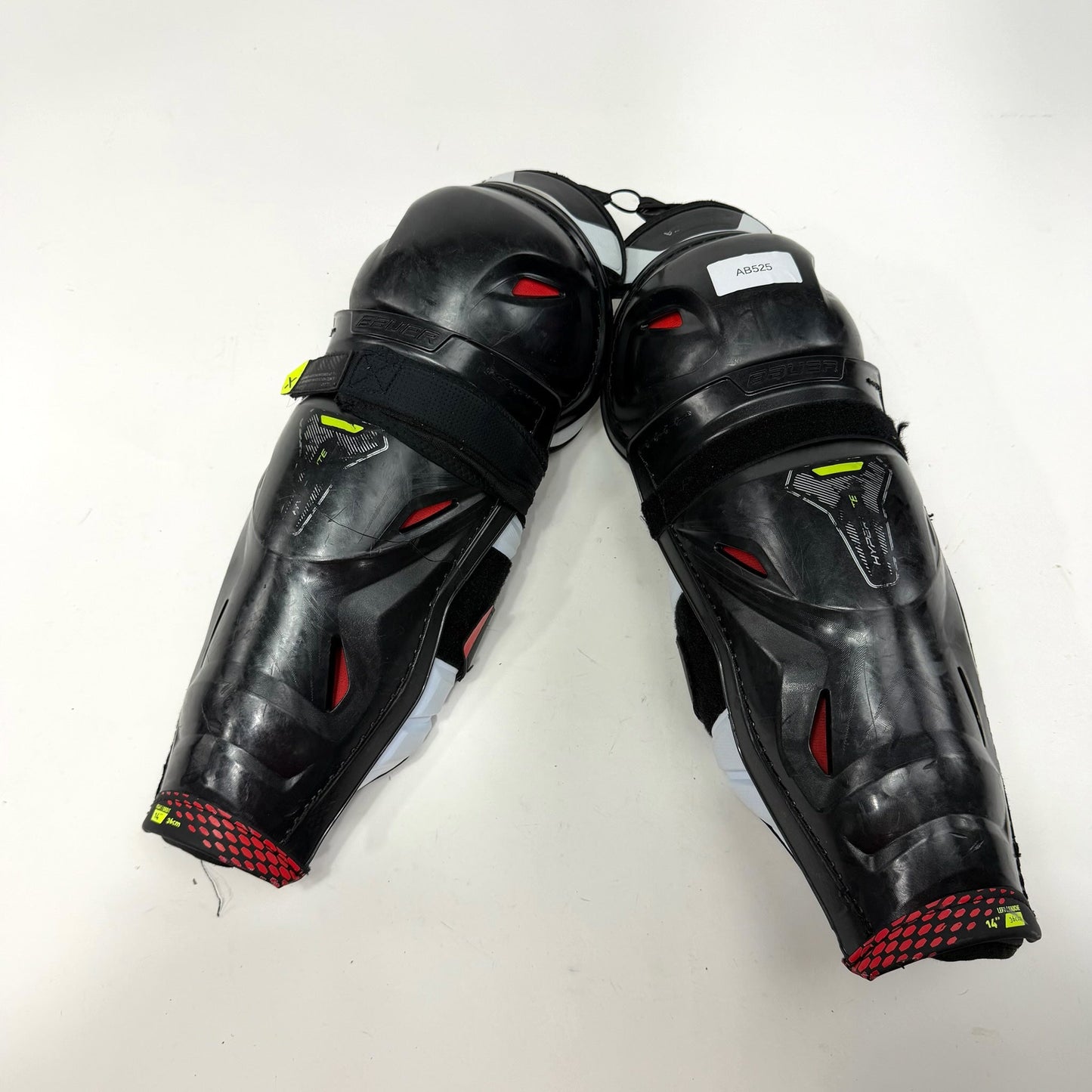 Used Bauer Vapor Hyperlite Shin Guards | 14" INT | AB525