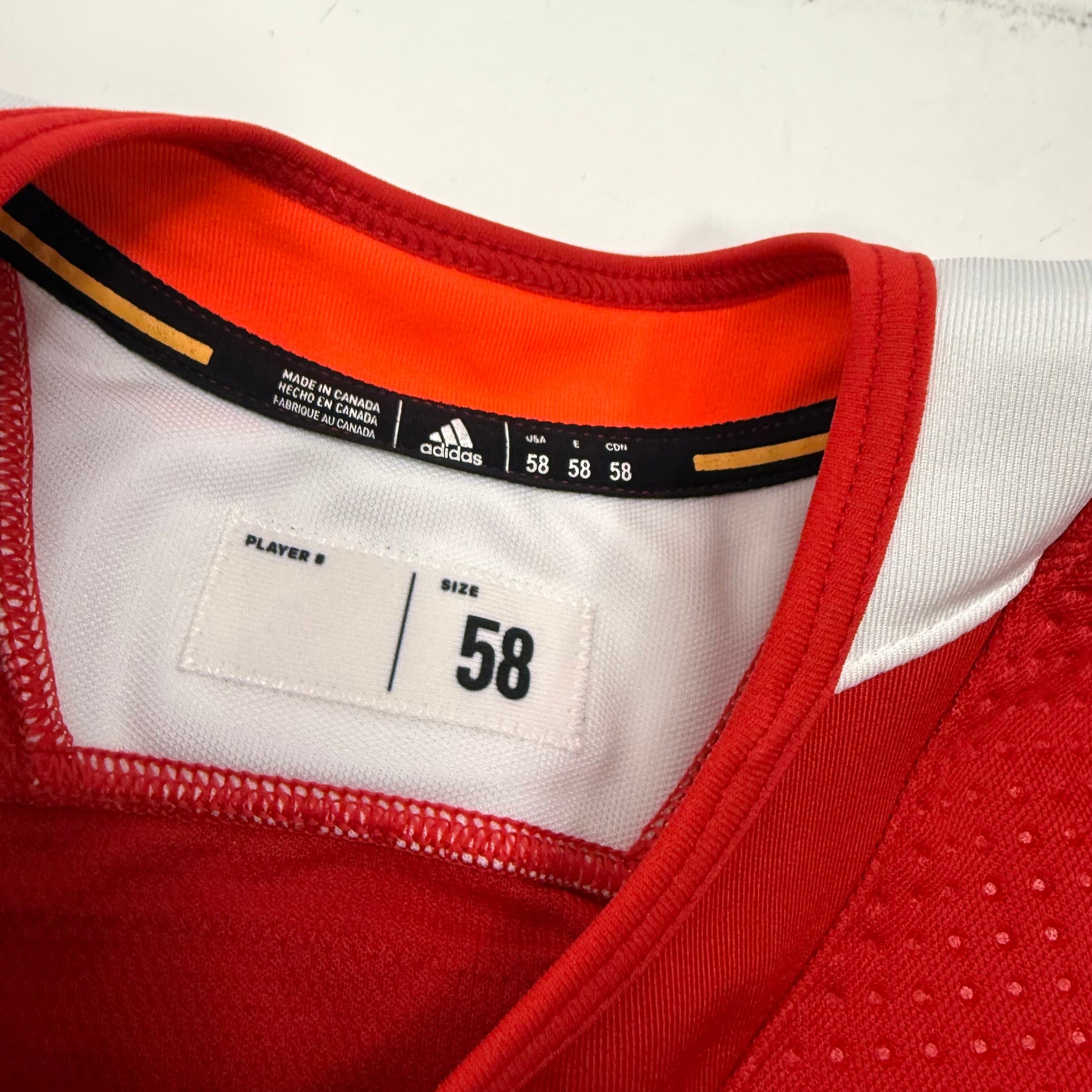 Used Red Chicago Blackhawks Adidas MIC Practice Jersey | Size 58 | Roos #89 - Top Flight Hockey