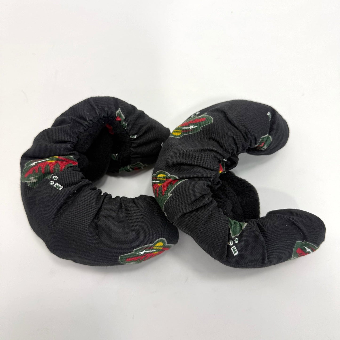 Used Black Minnesota Wild Skate Soakers - Senior - Top Flight Hockey