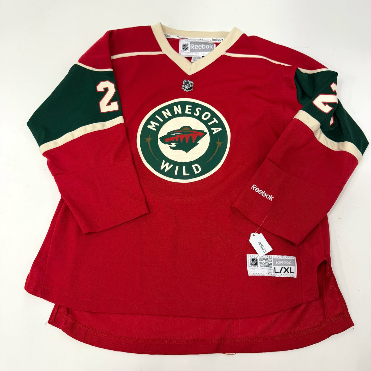 Used Minnesota Wile Reebok Jersey | Ryan Suter | Youth Large/XL | AB513 - Top Flight Hockey