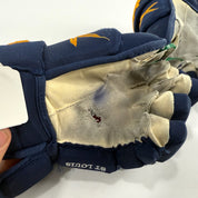 Used Navy STL Blues Bauer Vapor 2x Pro Gloves | 14" | D139 - Top Flight Hockey