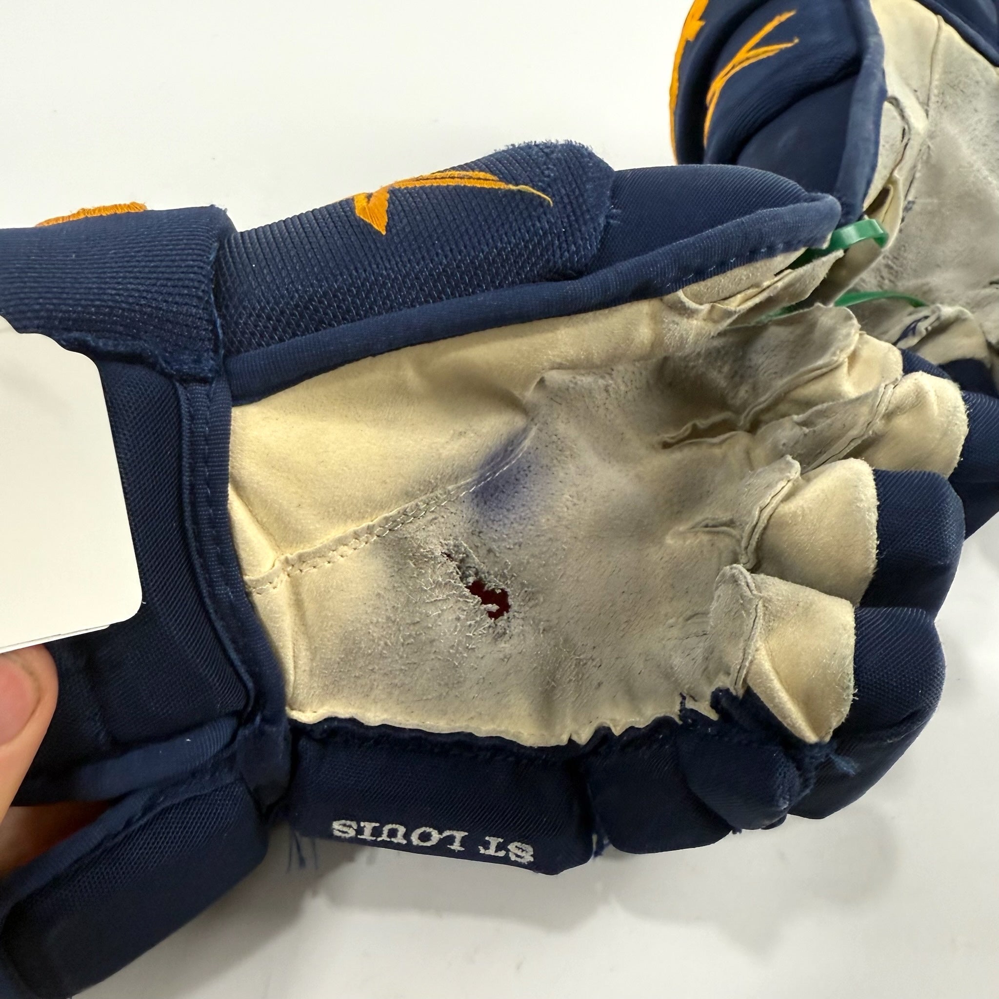 Used Navy STL Blues Bauer Vapor 2x Pro Gloves | 14" | D139 - Top Flight Hockey