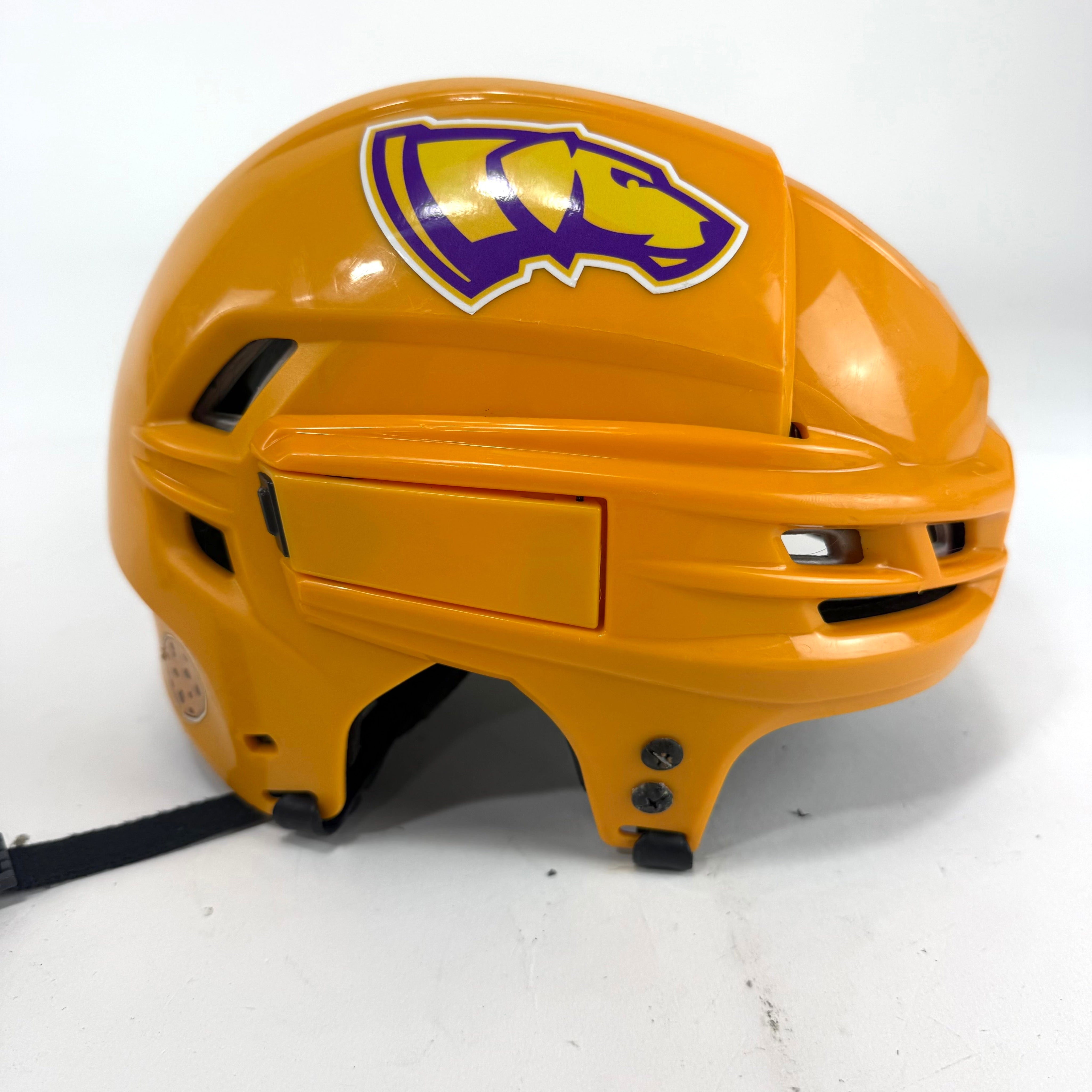 Used Sunflower Yellow CCM Tacks 910 Helmet | Medium | E492 - Top Flight Hockey