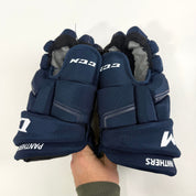 Used Navy CCM HGQL Gloves | 13" | D377