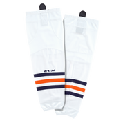 Brand New - Edmonton Oilers Away CCM Quicklite 8000 Hockey Socks - Junior