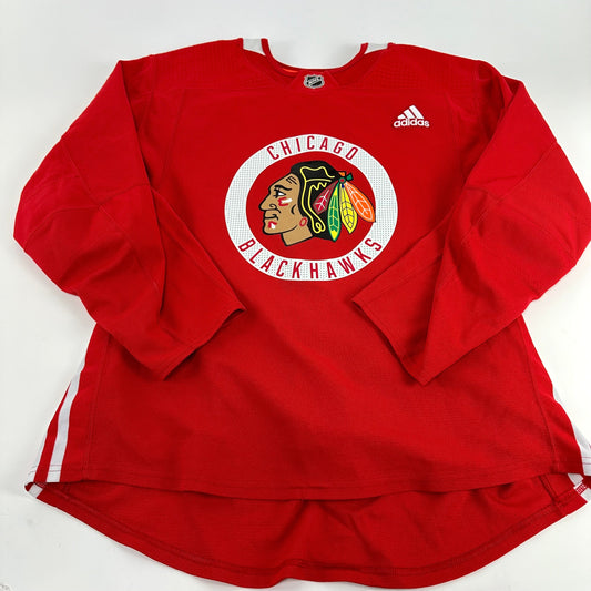 ZAITSEV #22 - Red Chicago Blackhawks Practice Jersey - Adidas MIC Size 56