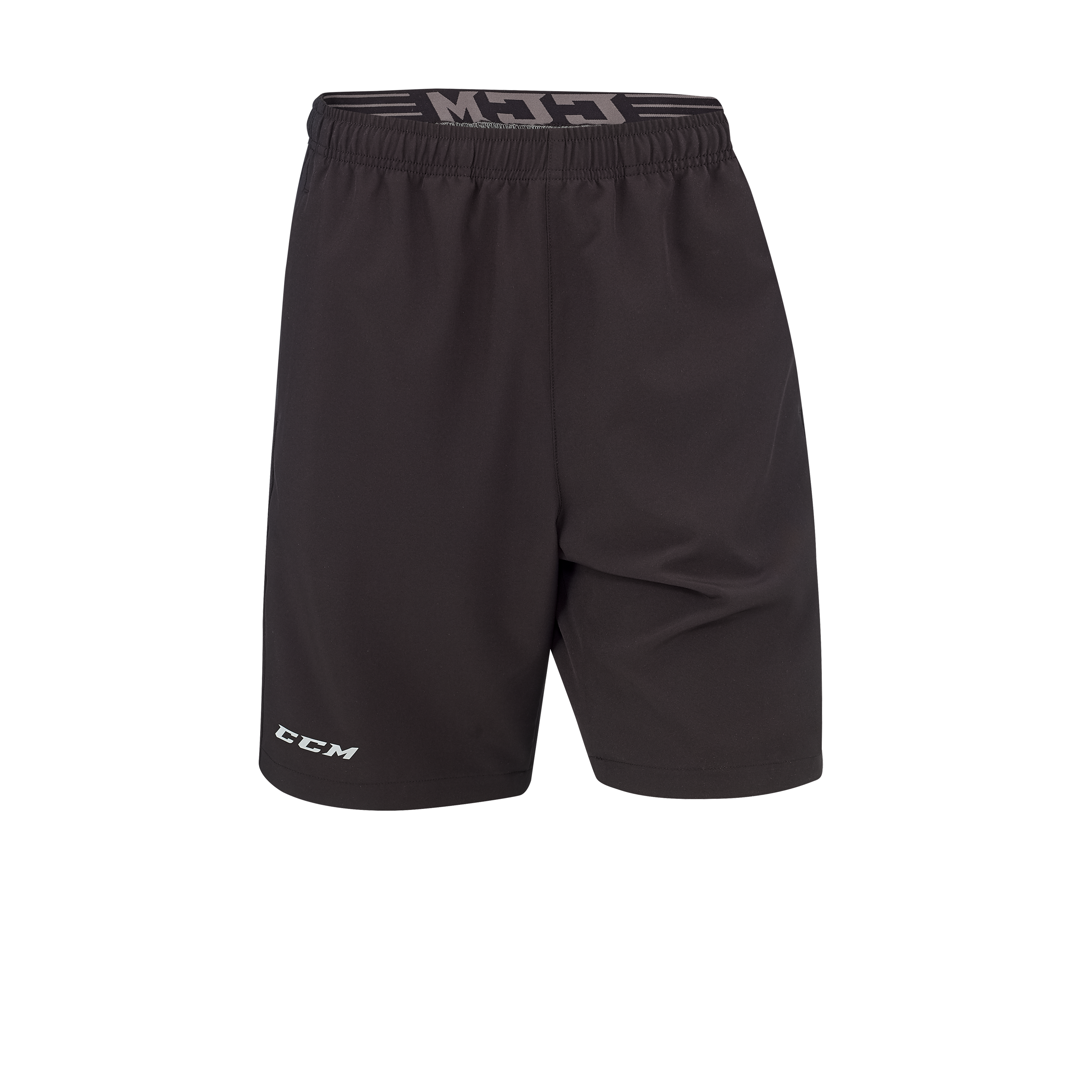 New CCM Black Team Woven Short | Senior M | #191520525330 - Top Flight Hockey