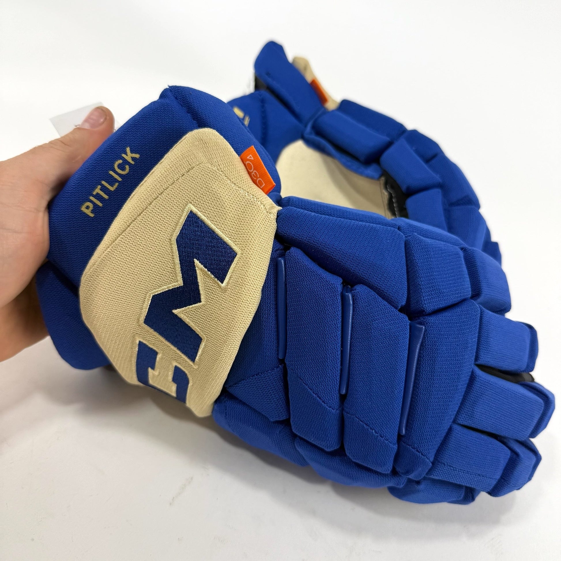New STL Blues Heritage CCM Jetspeed Pro Gloves | 14" | Pitlick | D151 - Top Flight Hockey