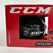 Brand New Large Black CCM Fitlite Helmet - Top Flight Hockey