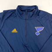 Player Issued - Navy Blue St. Louis Blues 1/2 Zip Long Sleeve | #X480