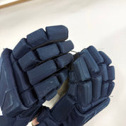 Used Navy CCM Tacks Pro Gloves | 14" | D371