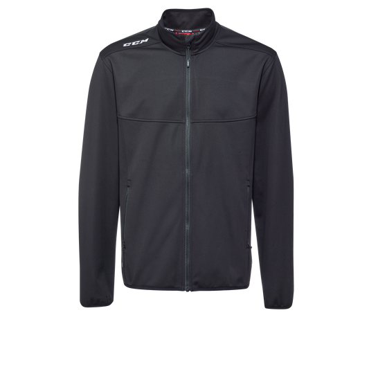 New CCM Black Team Softshell Jacket | Senior S | #191520297336 - Top Flight Hockey