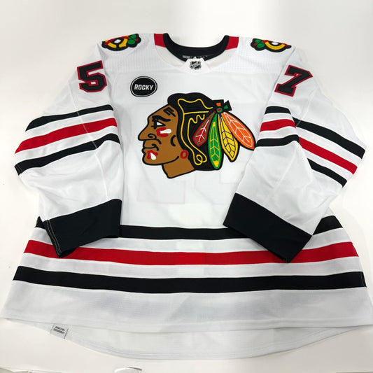 Andrew Perrott #57 Away Chicago Blackhawks Team Issued Jersey 2023-2024 | 25584
