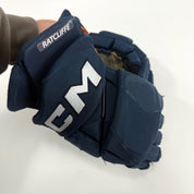 Used Navy CCM Jetspeed Pro Gloves | 15" | D352