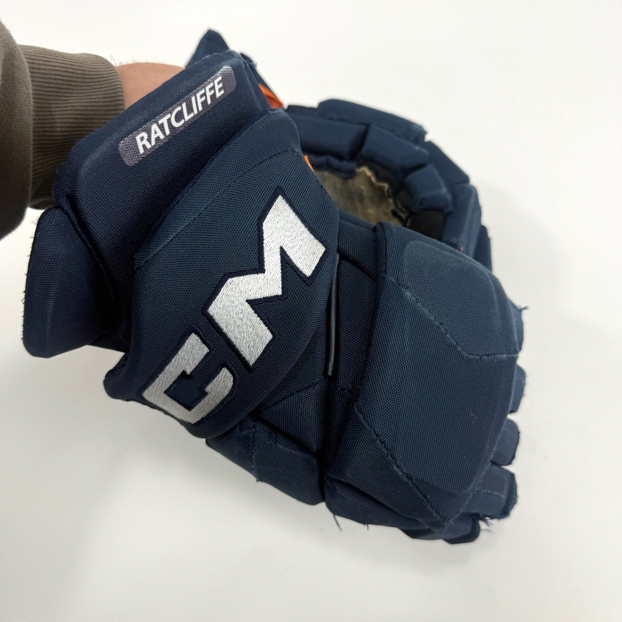 Used Navy CCM Jetspeed Pro Gloves | 15" | D352