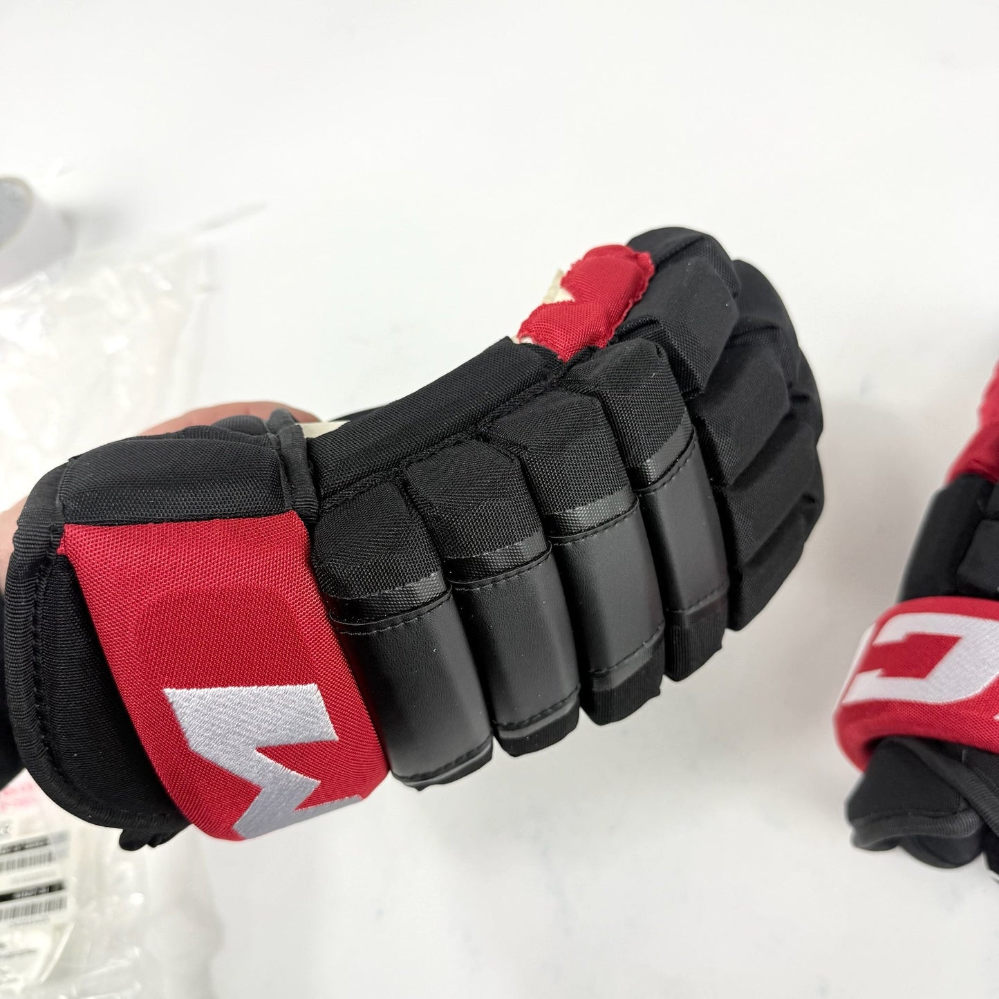 New Black and Red CCM HG97 Gloves | Hurricanes | 15" - #191035207516