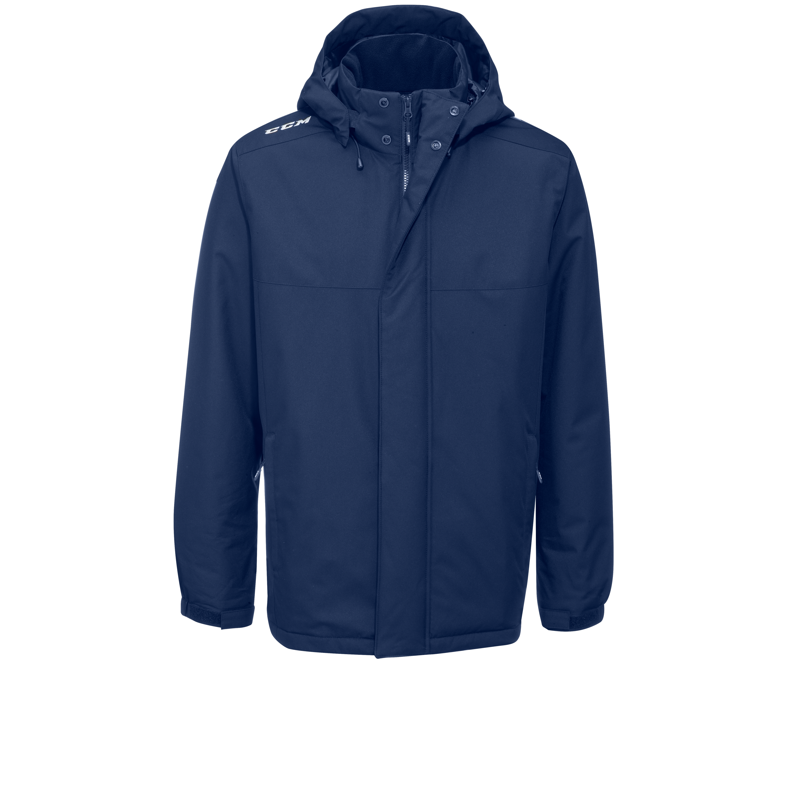 New CCM Navy Team Winter Jacket | Youth L | #191520307882 - Top Flight Hockey